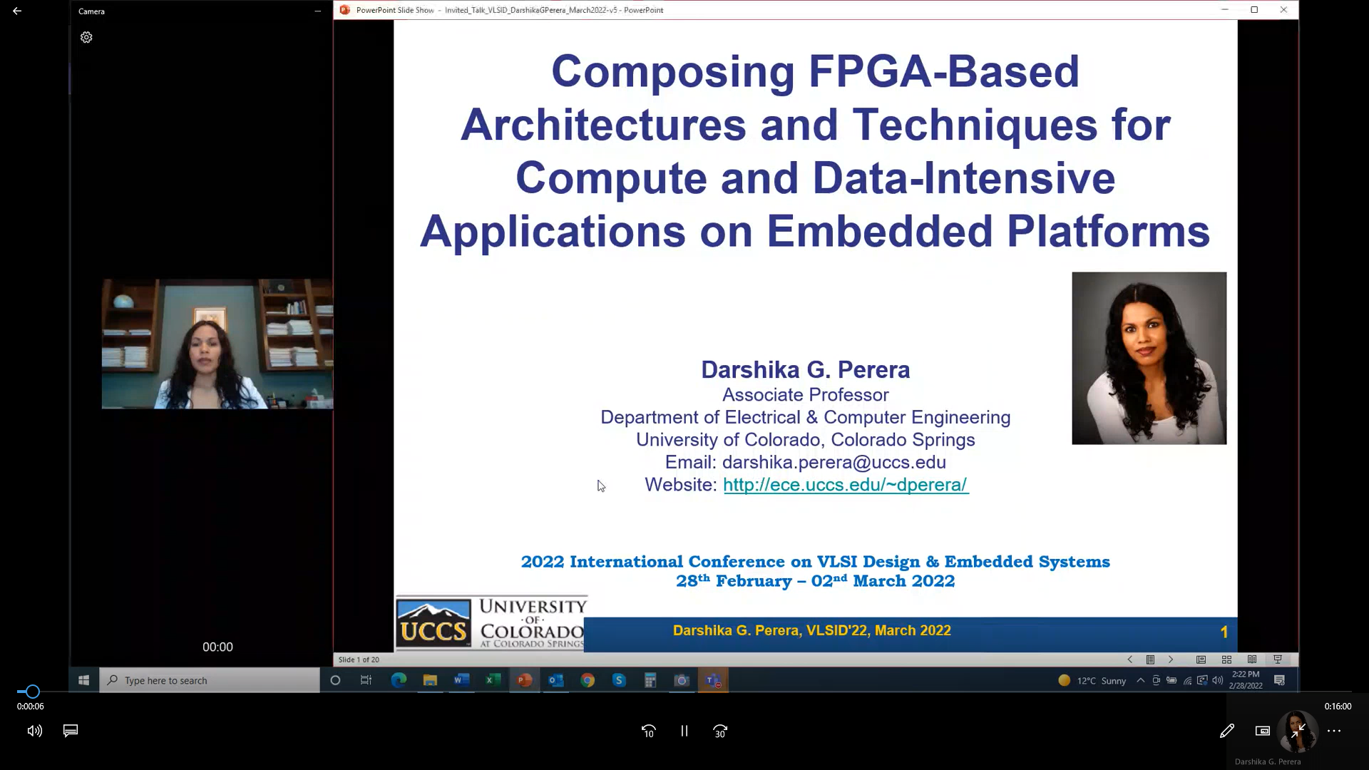 My Invited Talk, March 2022